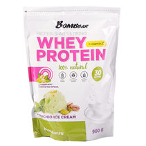 BOMBBAR Протеиновый коктейль Whey Protein (900 г) фисташковое мороженое