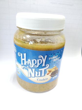 Арахисовая паста Happy Nut с печеньем (330 гр)