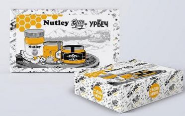 Nutley Набор миниатюрных паст (6 шт по 130 г) арахис и кокос