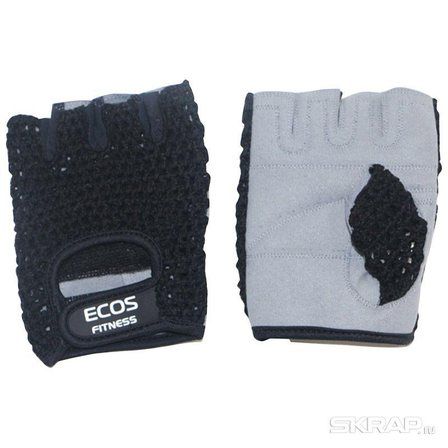 Ecos Перчатки для фитнеса мужские SB-16-1953 (чёрно-серые)