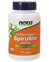 NOW Spirulina 500 mg (100 таб.)