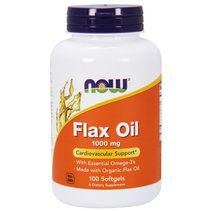 NOW FLAX OIL ORGANIC 1000 mg (100 капс)