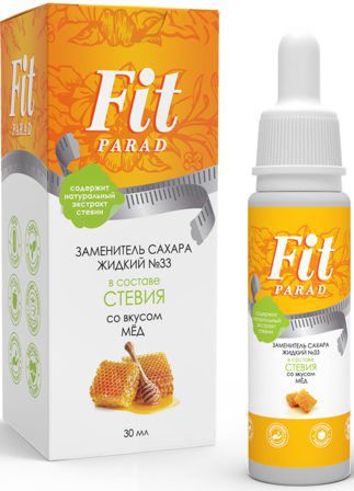 FitParad заменитель сахара жидкий № 33 (30 мл) мёд
