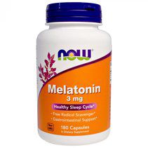 NOW Melatonin 3 mg (180 вег. капс.)