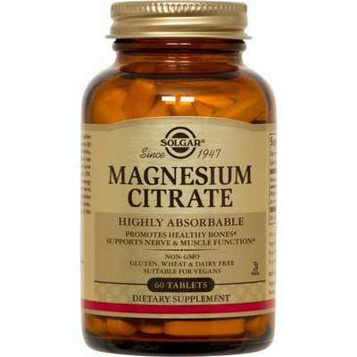 Solgar Magnesium Citrate (60 таблеток) магния цитрат