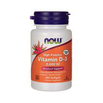 NOW Vitamin D3 2000 IU (240 гел. капс.)