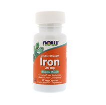 NOW IRON Ferrochel 36 mg (90 вег. капс)