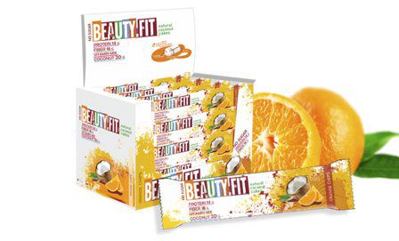 Beauty Fit Low Carbs Кокосовое пирожное с протеином (66 г) Апельсин