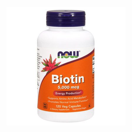 NOW Biotin 5000 мкг (120 вег. капс.)