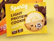 Печенье Sporty Protein Light (40 г) Шоколад-банан