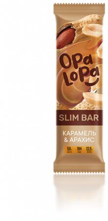 Opa Lopa Батончик (50 г) Арахис с карамелью