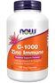 NOW Foods Vitamin C 1000  + Zinc Immune (180 веганских капсул) витамин С и цинк