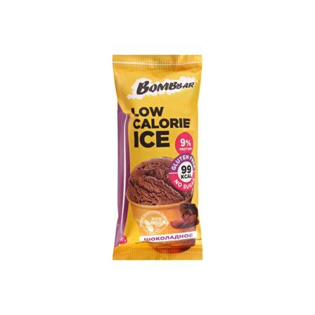 ТМ "BOMBBAR" Мороженое в вафельном стаканчике «Шоколадное» с пониженной калорийностью 80г
