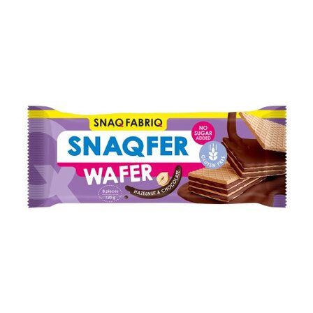 Snaq Fabriq Батончик неглазированый вафельный без глютена (100 г) Шоколад - фундук