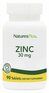 Natures Plus Zinc chelate 30 мг (90 таблеток) хелатный цинк, высокая биодоступность