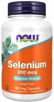 NOW Selenium 200 mcg (180 вег. капс.)