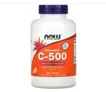 NOW Vitamin C 500 chew orange (100 табл.)