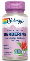 Solaray Berberine 500 мг (60 веганских капсул) берберин для контроля веса