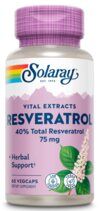 Solaray Resveratrol 75мг (60 вег. капс.) антиоксидант