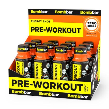 BOMBBAR PRE-WORKOUT energy shot 100 мл (Тропический микс)