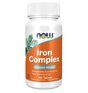 NOW Foods Iron Complex (100 табллеток) железо и витамины группы В