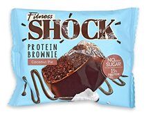 FitnesShock Protein Brownie Брауни протеиновый (50 г) вкус - миндаль-кокос
