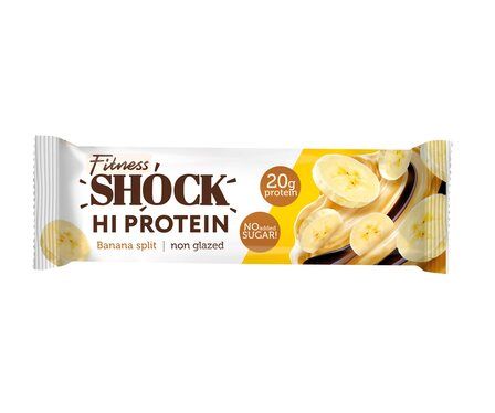 FitnesShock Hi Protein Батончик протеиновый неглазированный (60 г) Банановый десерт