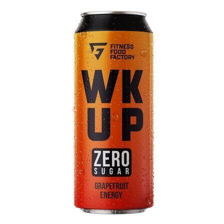 FITNESS FOOD FACTORY сильногазированный напиток WKUP Light (450 мл) грейпфрут мята 