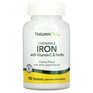 Natures Plus Iron 27 мг Herbal (90 жевательных таблеток) хелатное железо