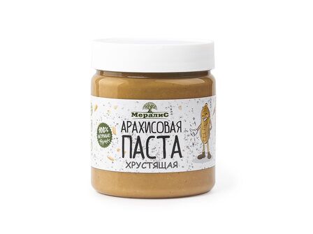 Мералис Арахисовая паста - Хрустящая (500 г)