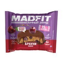Mad Fit Печенье глазированное (45 г) Брауни с вишней, без сахара
