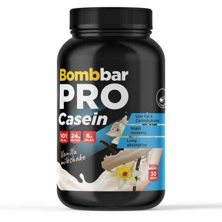 BOMBBAR  Pro Casein (900 г) Ванильный милкшейк