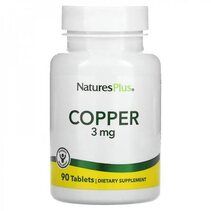 Natures Plus Copper 3 мг (90 таблеток) медь хелат - биодоступная форма
